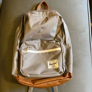 Herschel gray backpack with laptop sleeve